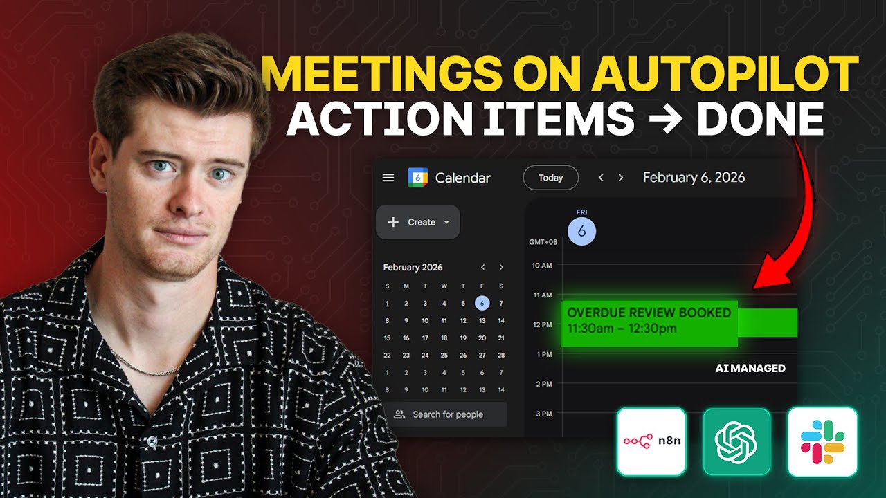 Never Forget a Meeting Task: AI Agent for Automated Action Items (n8n Tutorial)