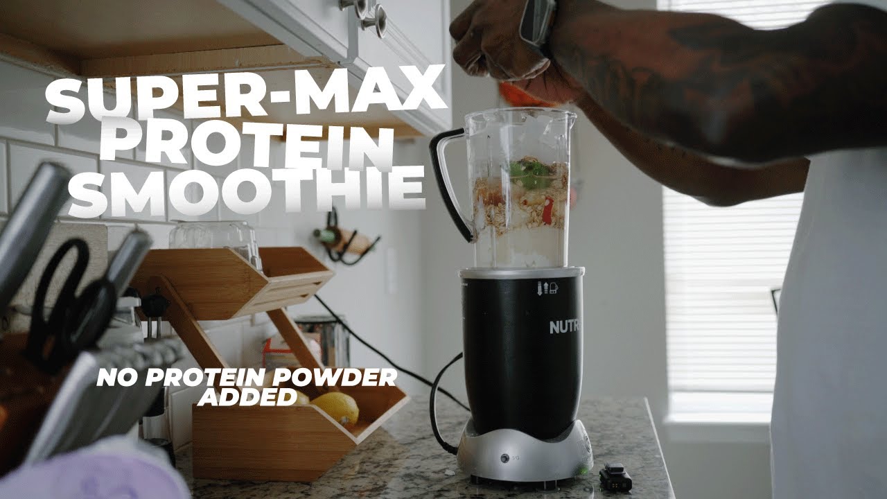 500 CALORIES - HIGH QUALITY MAX PROTEIN SMOOTHIE - WITHOUT PROTEIN POWDER #eatclean #protein #health
