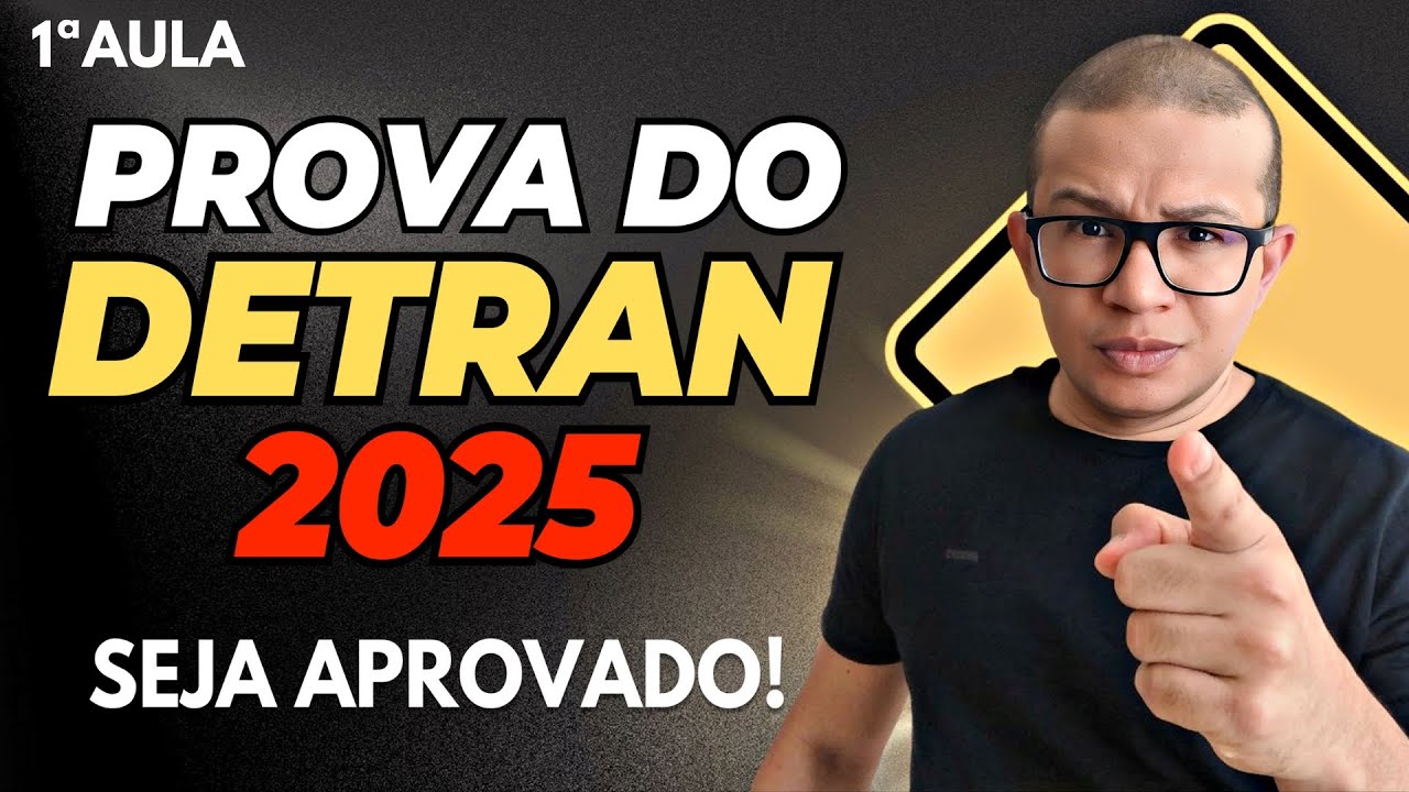 PROVA DO DETRAN 2025 - SIMULADO DETRAN 2025 1&ordf; AULA #simuladodetran #detran2025