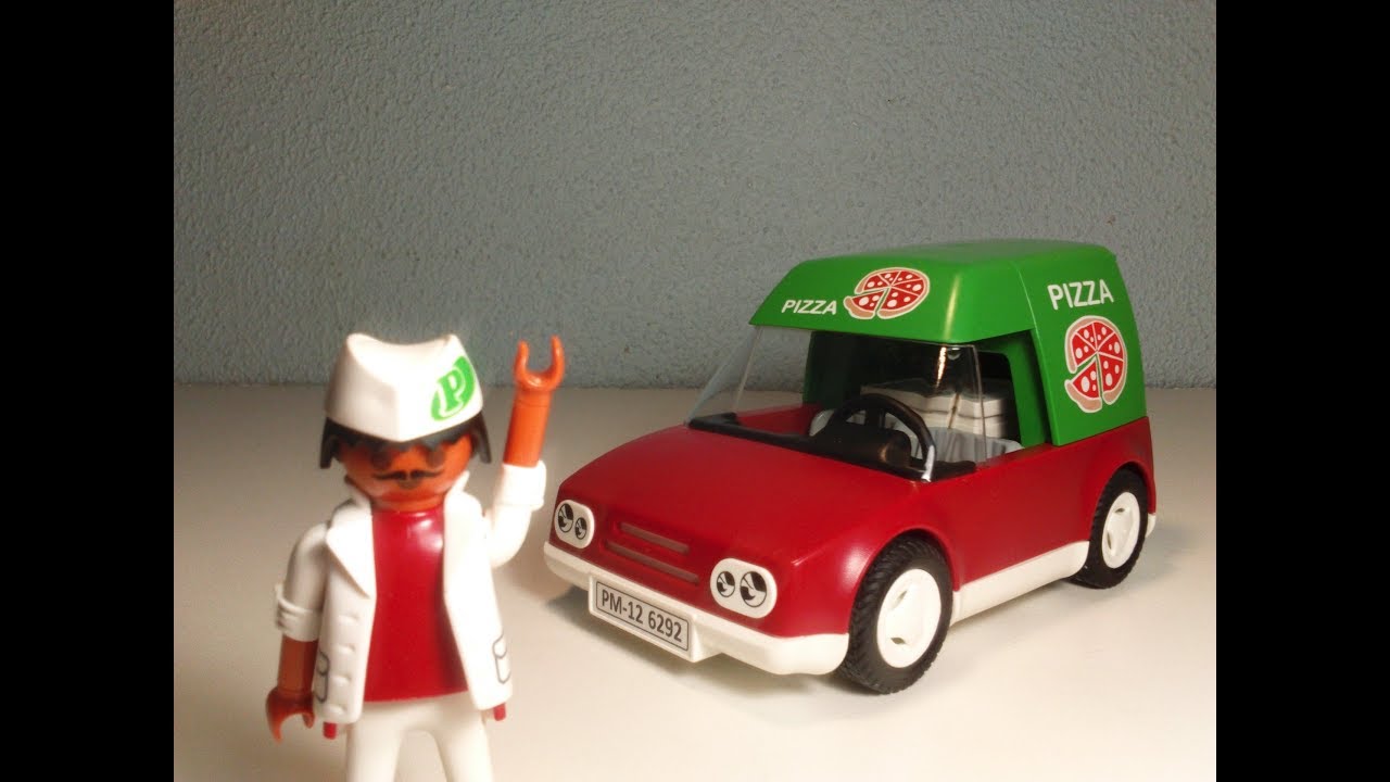 Pizzero con Furgoneta/Playmobil 6292 y 6392