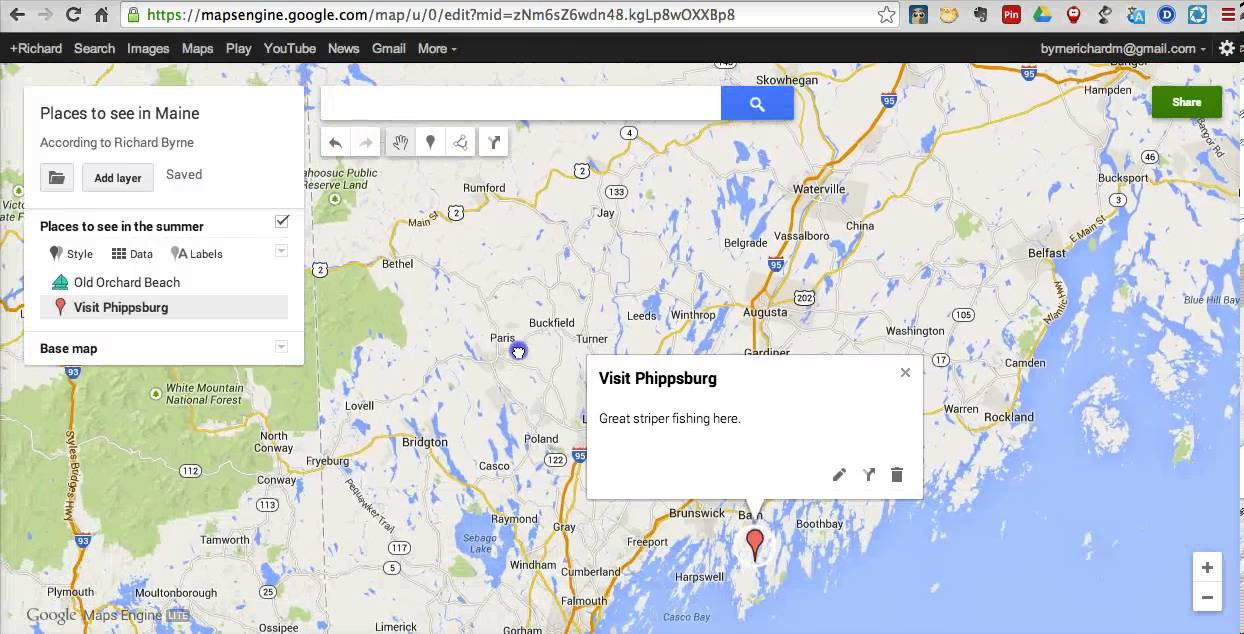 How to Create Placemarks and Layers On Google Maps Engine Lite