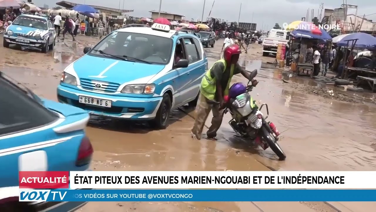 Etat piteux des avenues Marien Ngouabi et de l'Indépendance