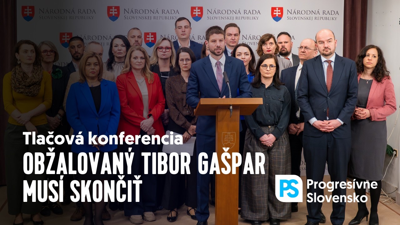 Aj pre toto musí obžalovaný Tibor Gašpar skončiť | Tlačová konferencia PS, 17. marec 2026