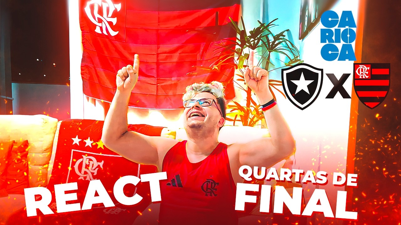 DEU RUIM PRO BAIRRO! KKKK... REACT BOTAFOGO x FLAMENGO 🔴⚫ CAMPEONATO CARIOCA - QUARTAS DE FINAL
