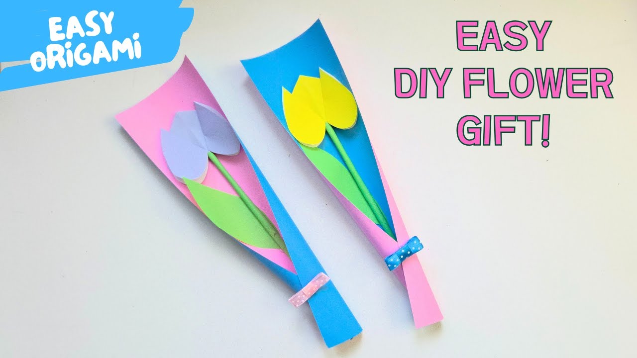 Easy Paper Tulip Bouquet | Beautiful DIY Gift Origami Tutorial