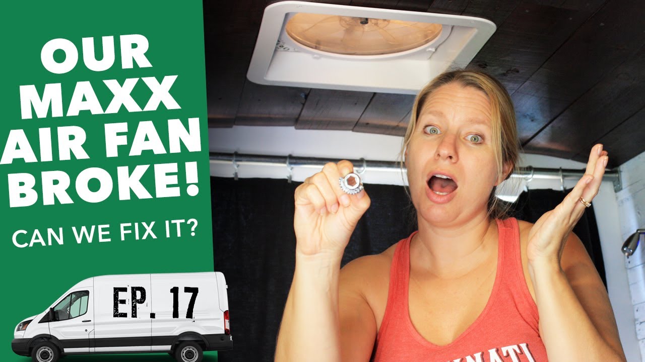 Как отремонтировать вентилятор Maxx Air Maxx Fan Deluxe (громкий стук и сломанная деталь) | VAN B...