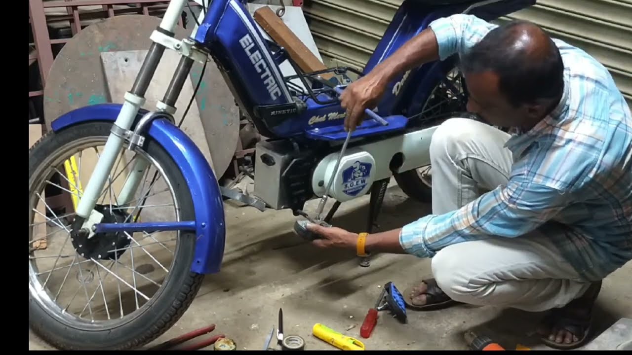 How to convert old petrol bike into electric | 60 km of range ELECTRIC LUNA CHAL MERI LUNA