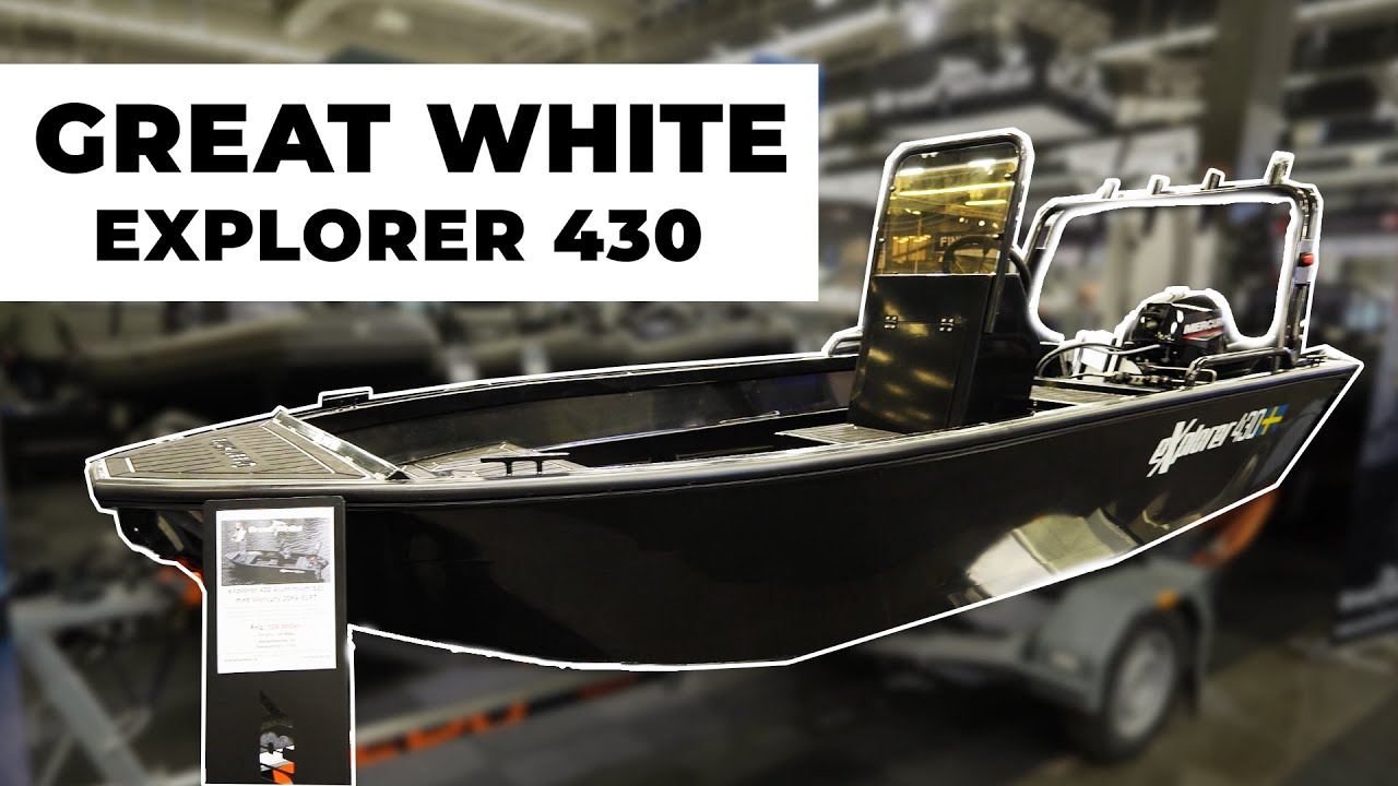 Great White eXplorer 430 - En liten sportfiskebåt med styrpulpet