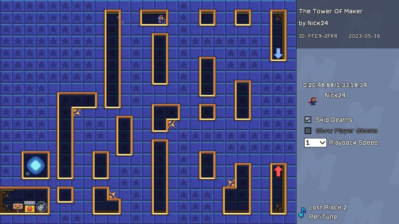 I created 100 floor game in I Wanna Maker