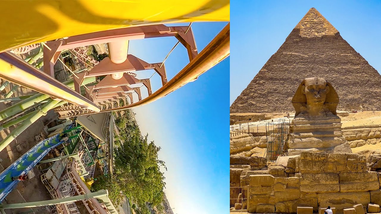 Riding A Roller Coaster in Cairo Egypt! The Vekoma SLC at Dream Park! Front Seat POV