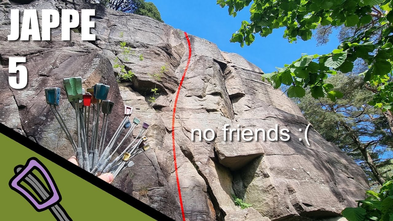 I have no friends: Jappe (5), Gärdsås | POV Trad Climbing