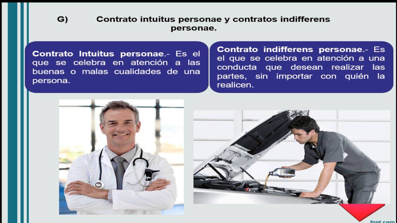 Clasificación de los contratos, sexta parte.