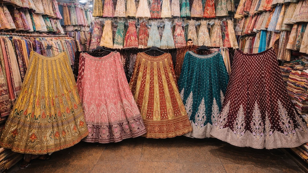 सूरत में सस्ते लहँगे ढूढ़ रहे हो ? Lehenga wholesale market surat | surat lehenga market |