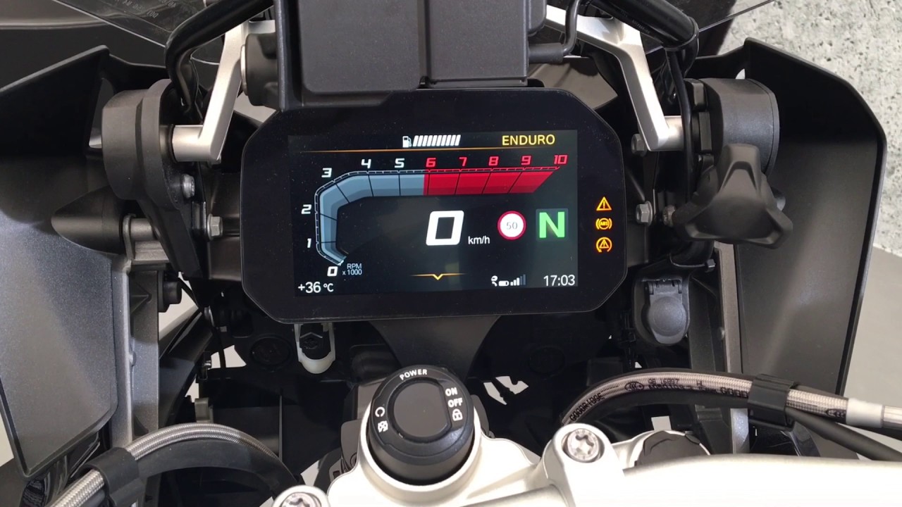 BMW R1200GS new 2018 dashboard zegary
