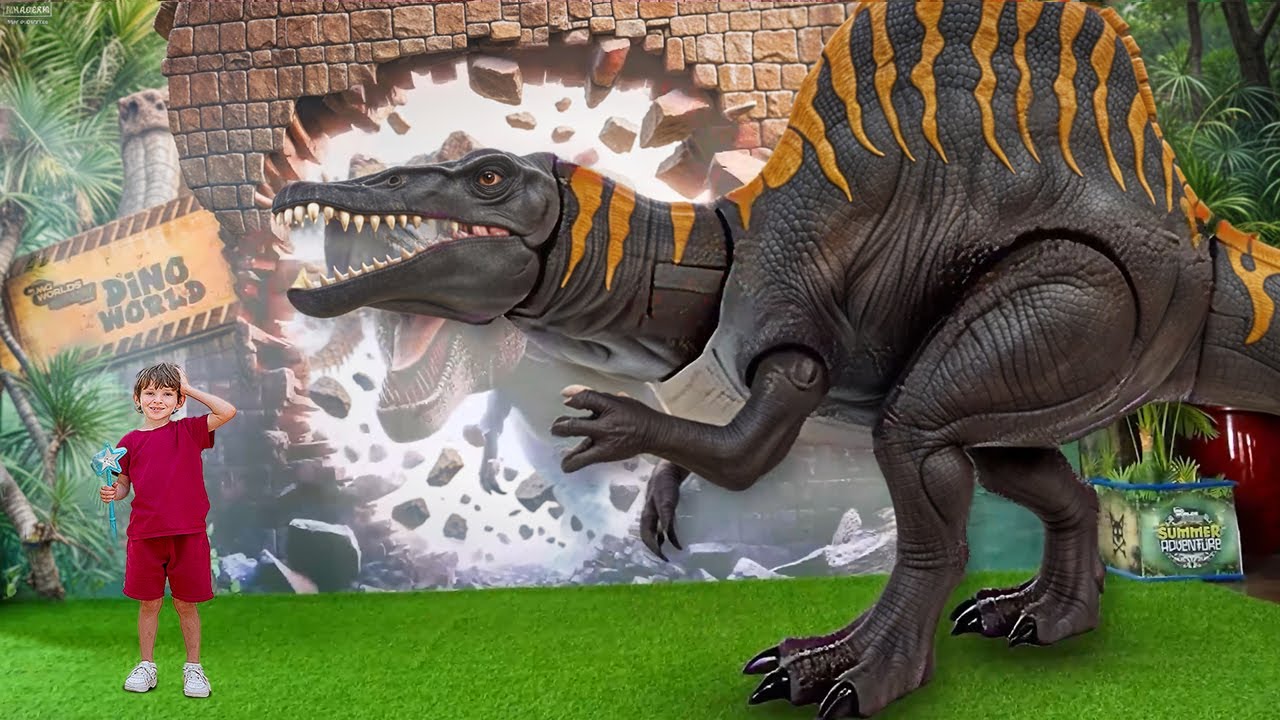 Alex’s toy dinosaurs came to life and turned GIANT — Dinosaur facts for kids