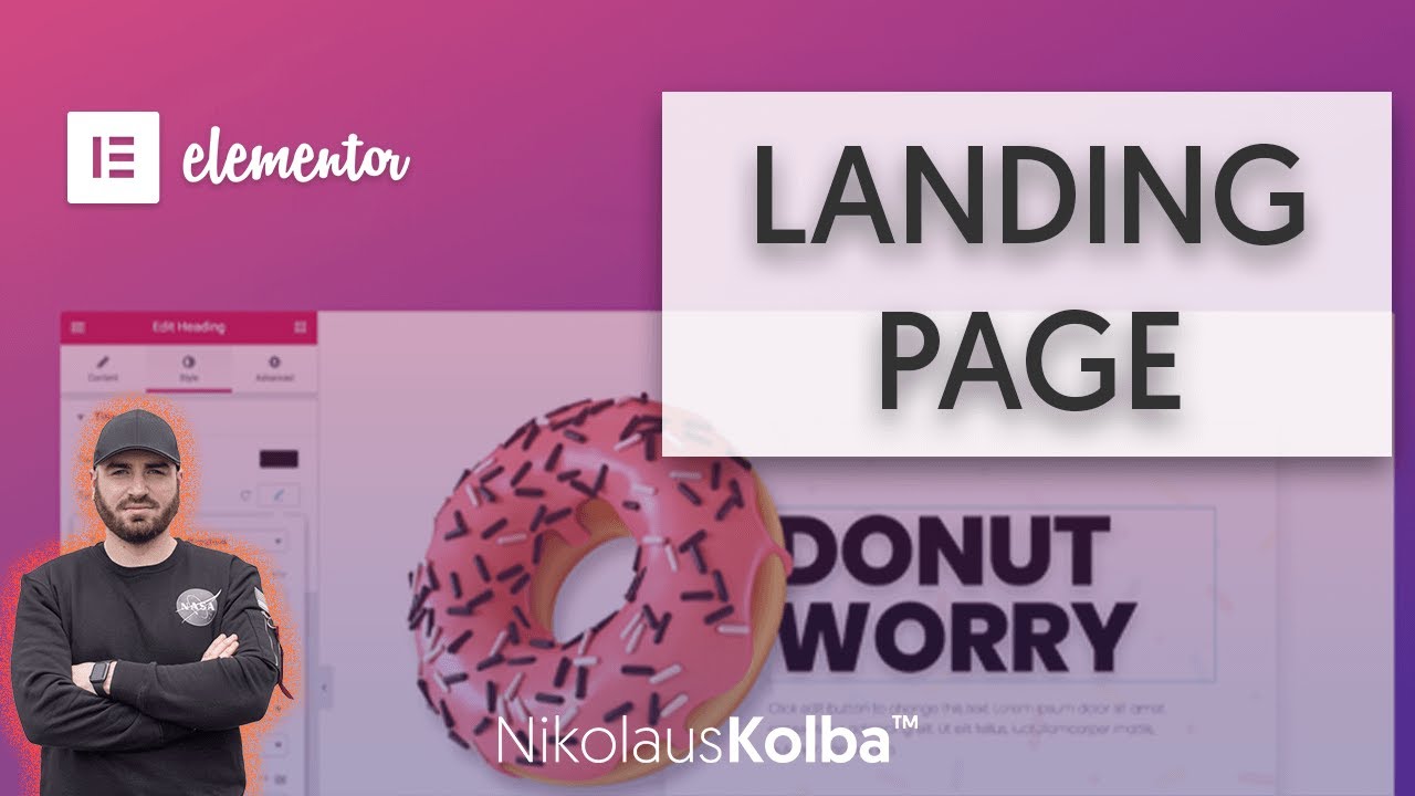 Landing Page mit Elementor & Hello Theme bauen - Tutorial