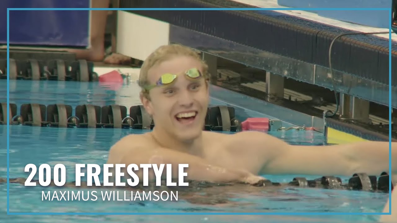 Maximus Williamson Shatters His Own Record in Men's 200 Freestyle | 2023 Speedo Winter Juniors West