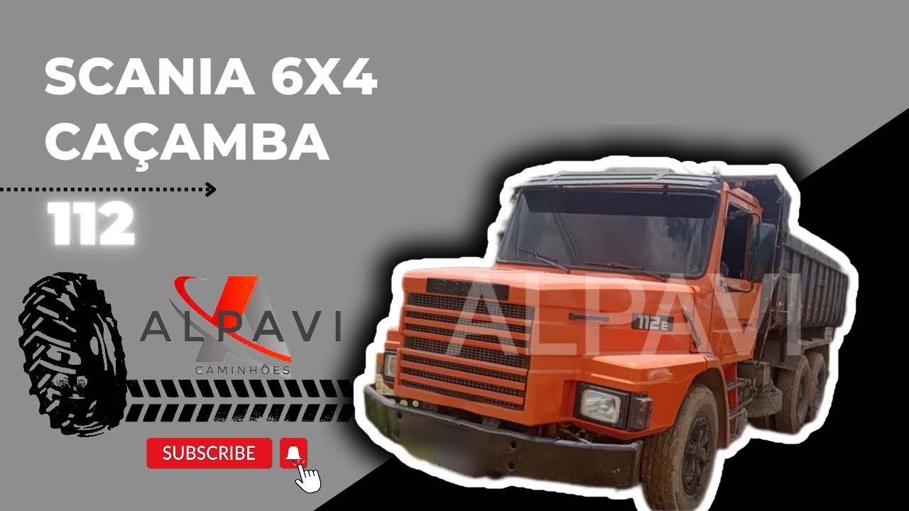 Scania 112 Ano 1986 6x4 Com Caçamba a Venda Valor Na Descrição