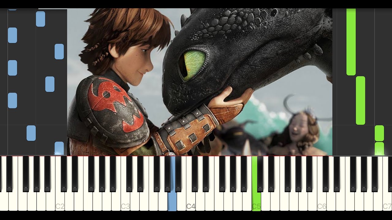 Together From Afar (How To Train Your Dragon 3) - Piano