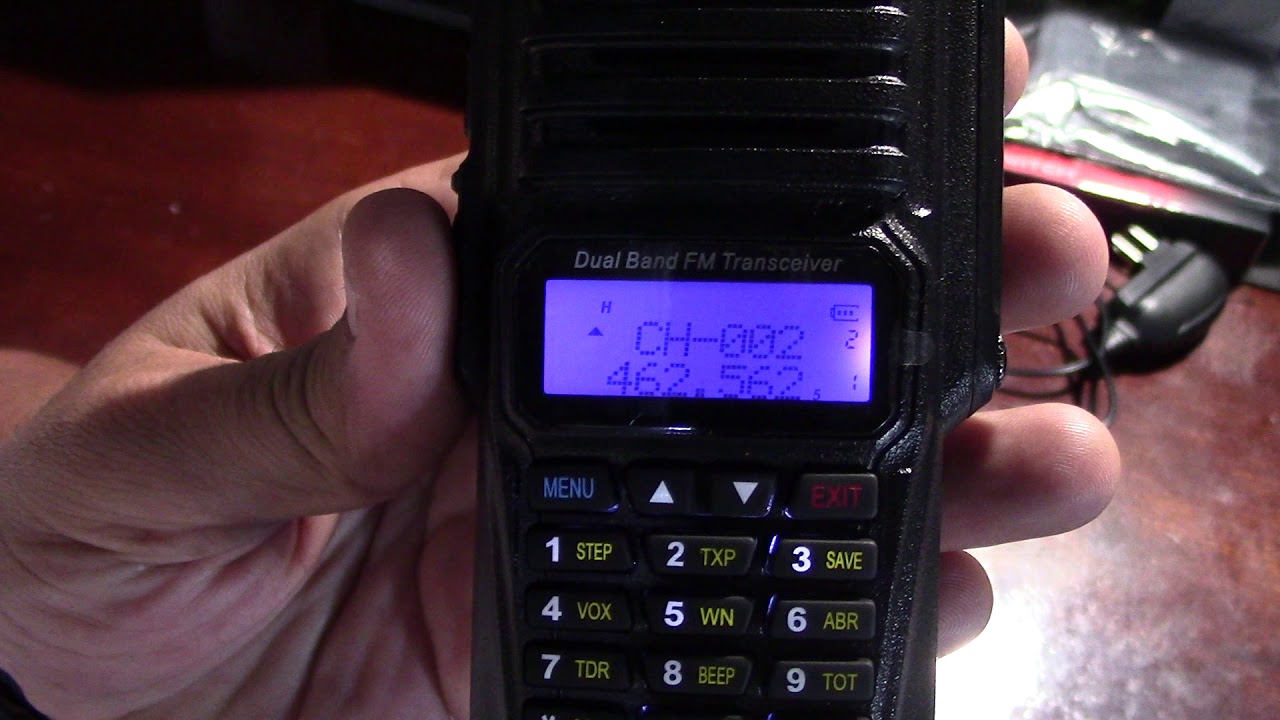 Entrar frecuencias FRS/PMR en radios Baofeng