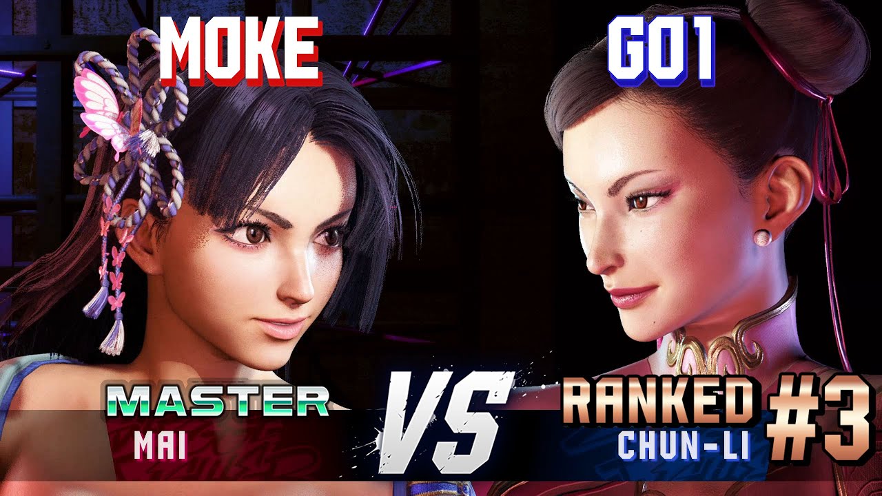 SF6 ▰ MOKE (Mai) vs GO1 (#3 Ranked Chun-Li) ▰ High Level Gameplay