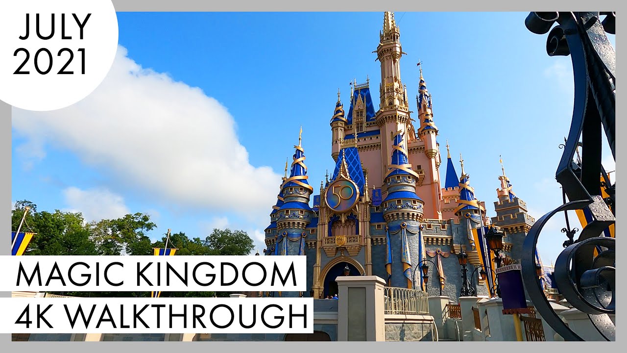 Magic Kingdom Weekend Walkthrough Filmed In 4K | July 2021 | Walt Disney World - Orlando, Florida