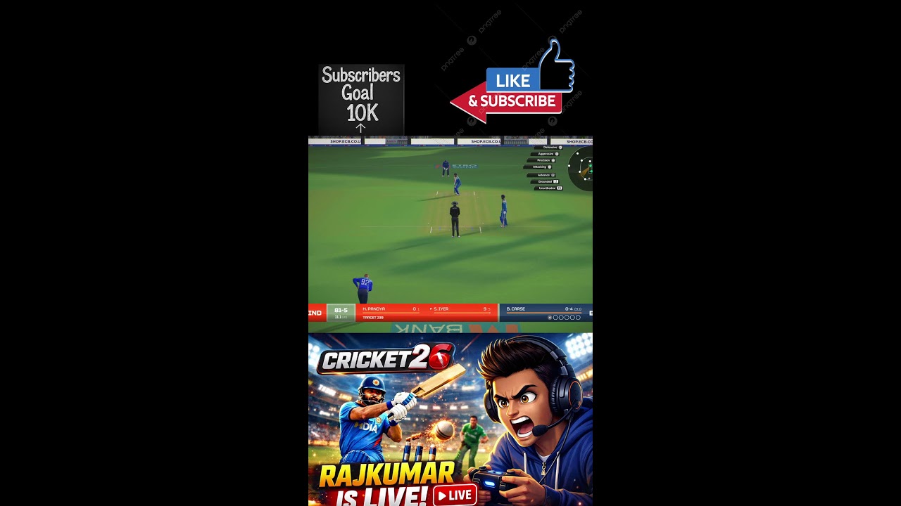 50 Overs ODI Match | IND vs NZ in Cricket26 #livegameplay #livestreaming