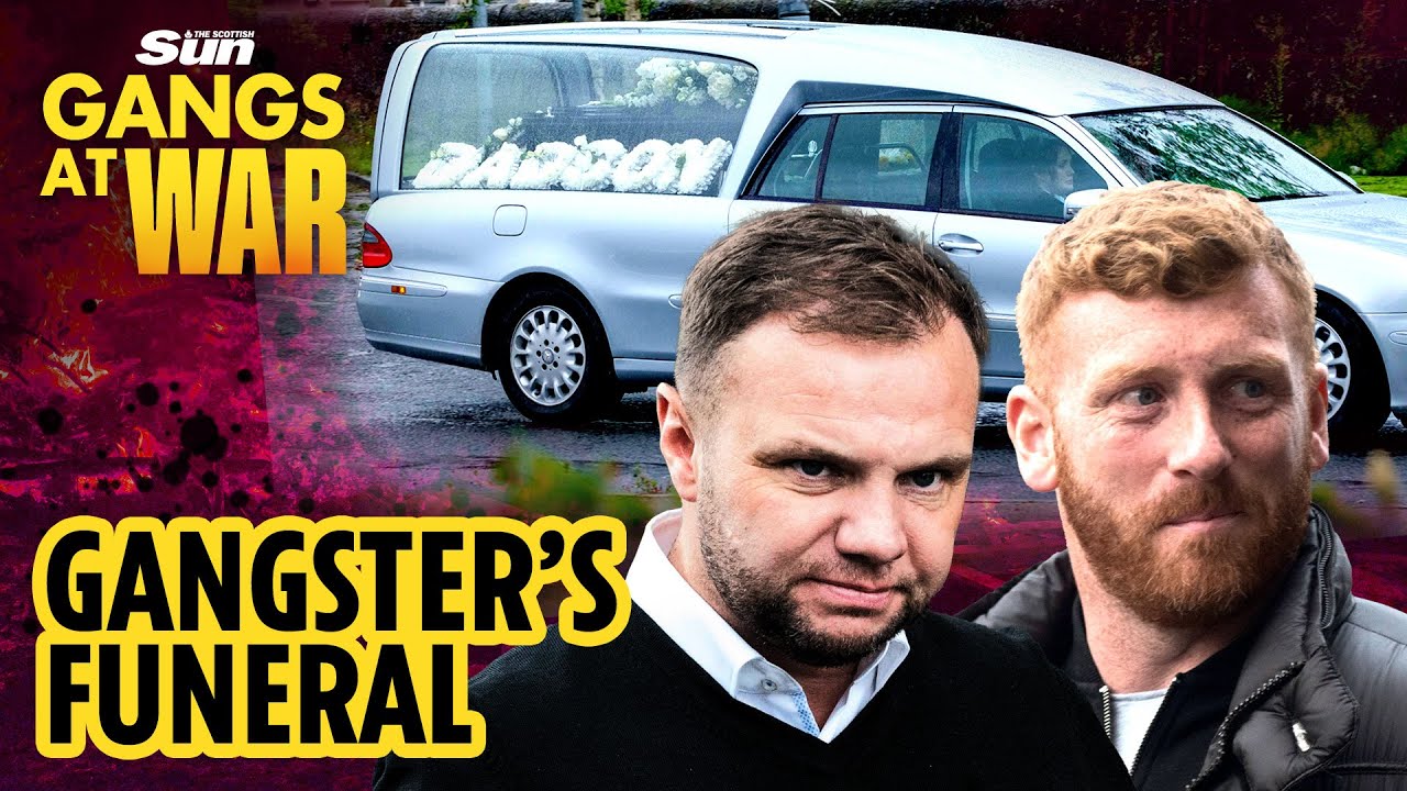 Gangland funeral for slain Scots hoods Eddie Lyons Jr & Ross Monaghan takes place in Glasgow