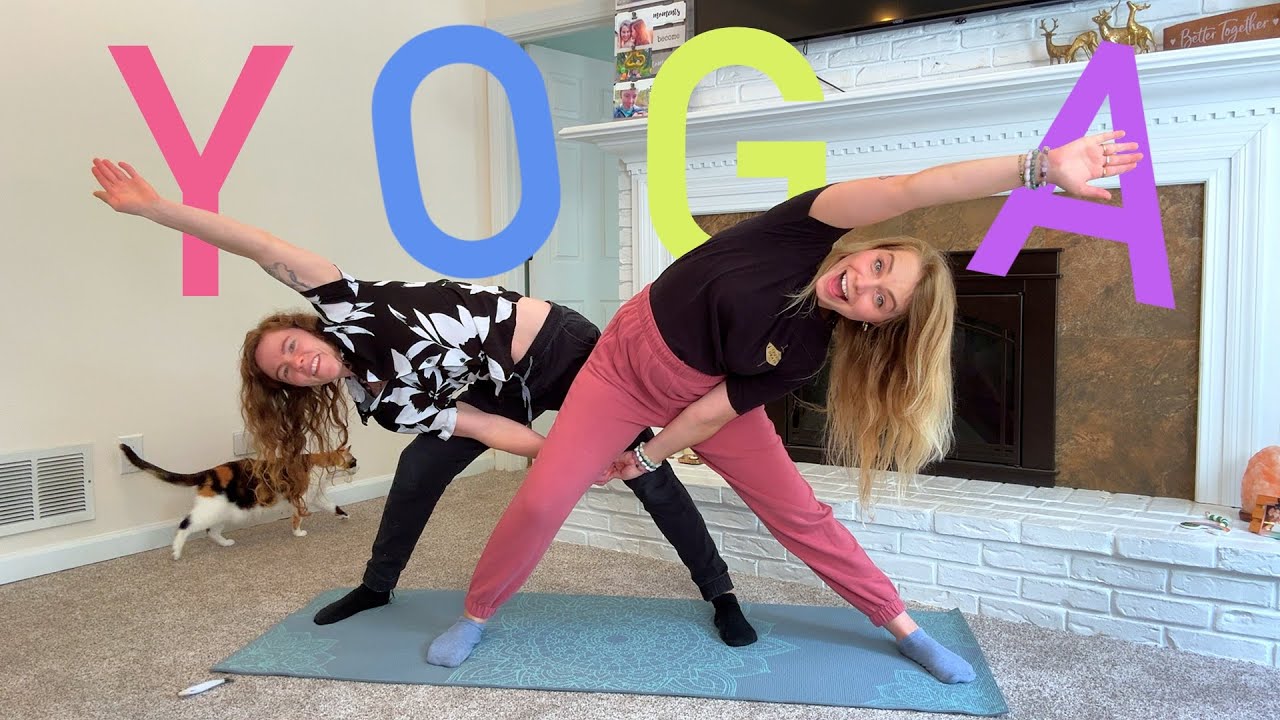 Trying The HARDEST Yoga POSITIONS! (Couples Edition) Pt. 3 - Yoga Challenge - Hailee And Kendra