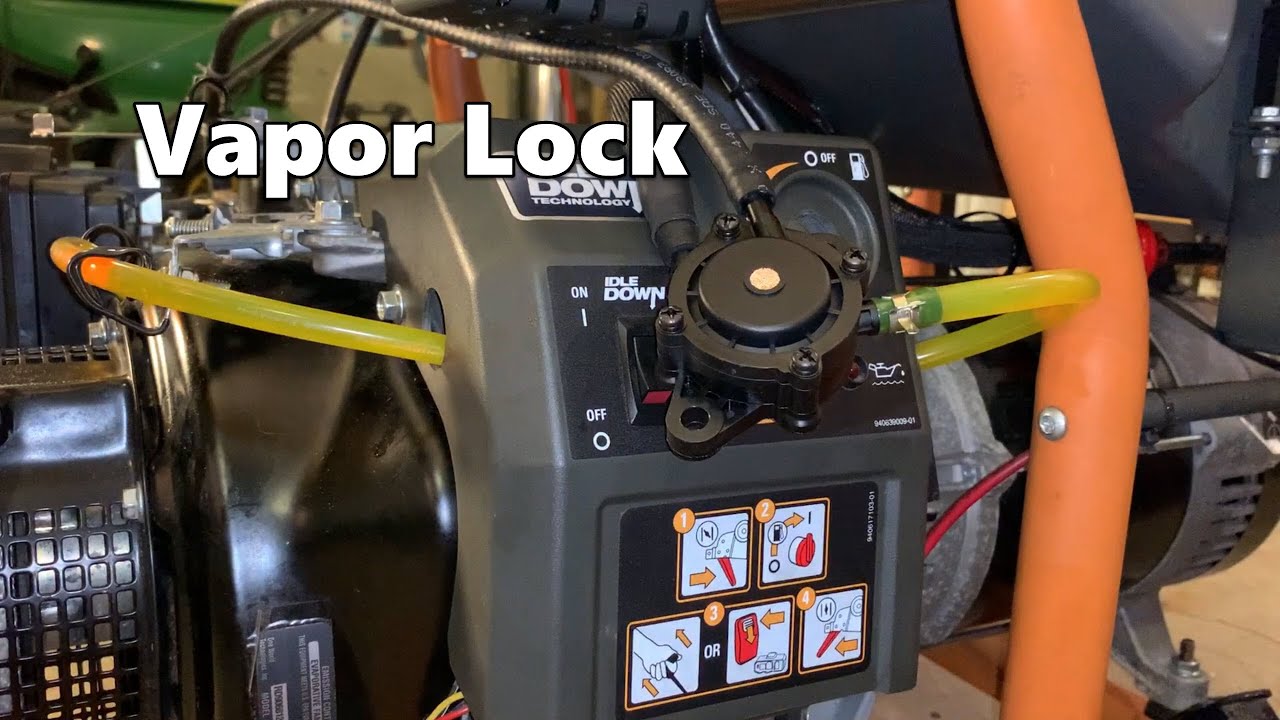Ridgid Generator Stalling When Hot - Vapor Lock In a Gravity Feed Fuel System?
