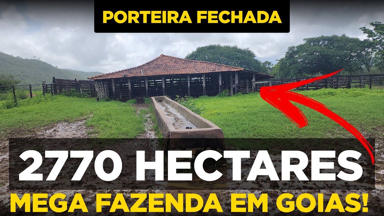 R$ 55 Milhões - Ótima fazenda em GO, 2.770 hectares, 160 km de DF, 04 km do asfalto, 10 da cidade