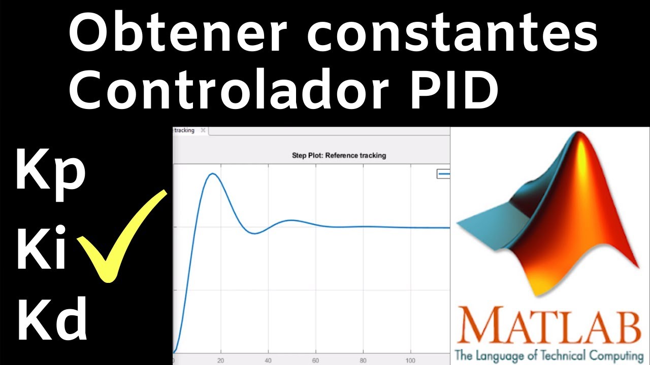 ✅ Constantes Kp, Ki, Kd y Función de transferencia de controlador PID con Ident MatLab y SimuLink