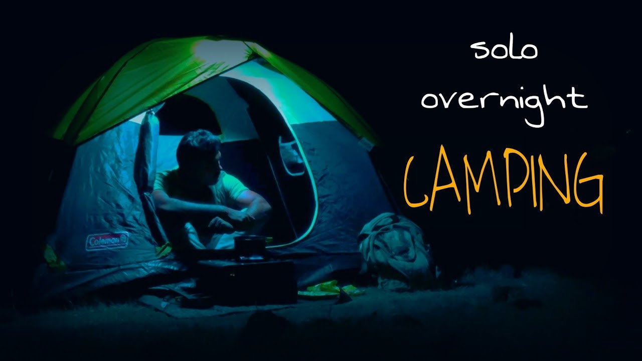 My First SOLO CAMPING on a Mountain |  [ relaxing camp, cooking,  cosy night, ASMR ]