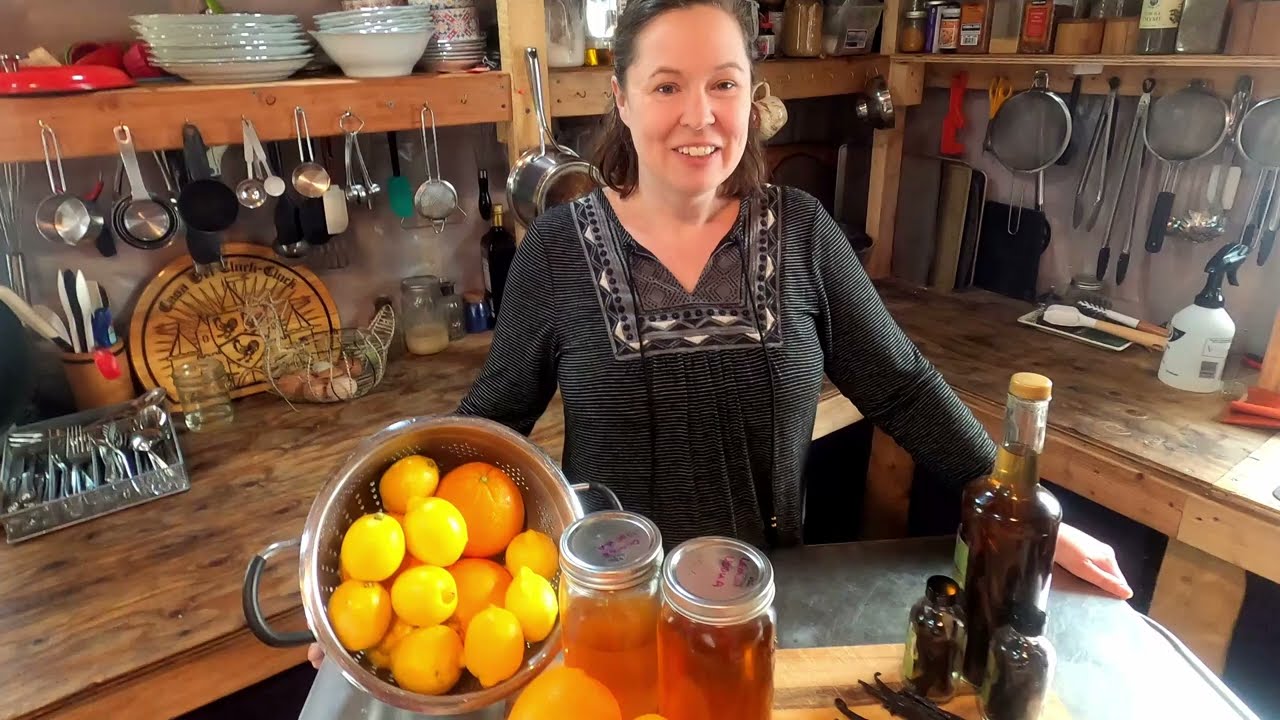 Making Vanilla, Lemon and Orange Extract on the Life in Alaska Homestead