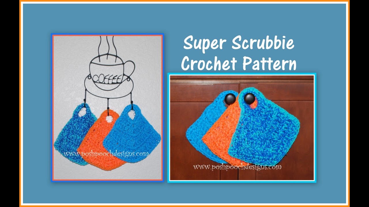 How to Crochet a scrubby with Red Heart Scrubby Yarn