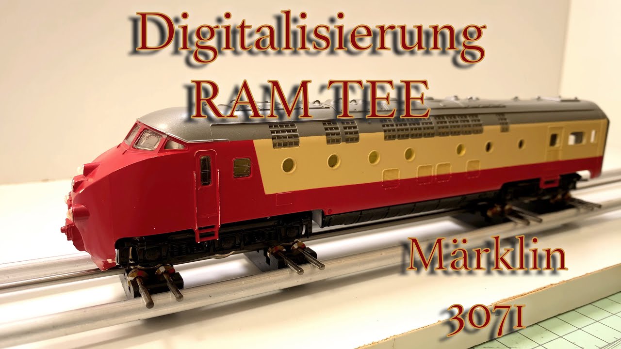 Digitalisierung RAM TEE (Märklin 3071) Teil 1 der Motorwagen