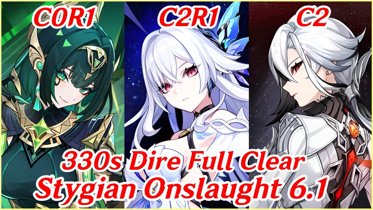 330s Dire Clear! Luna II Stygian Onslaught Difficulty 6 ft Nefer Skirk & Arlecchino | Genshin Impact