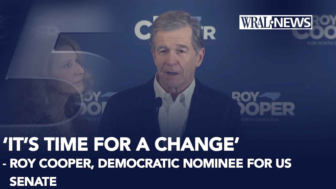 Roy Cooper accepts Democratic nomination for US Senate