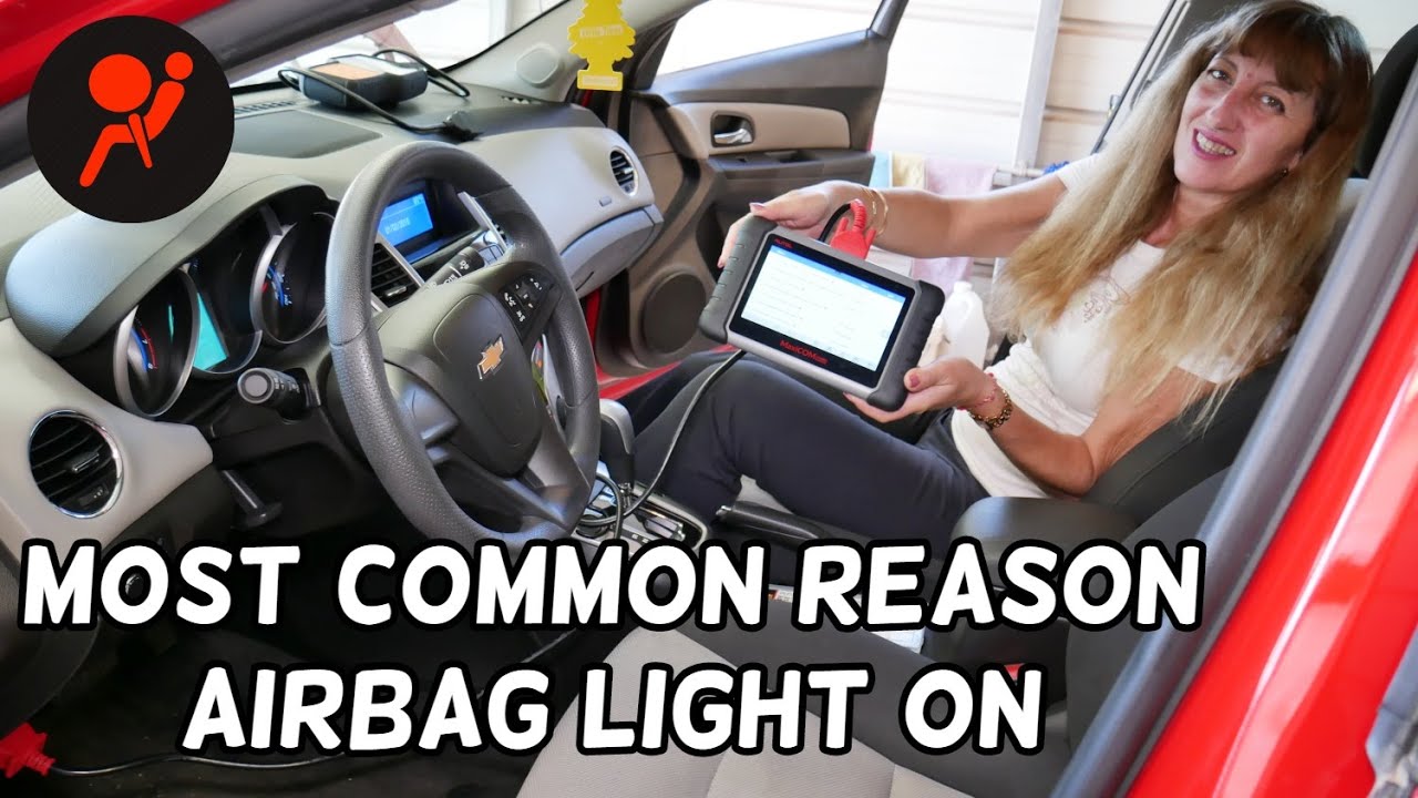 CHEVROLET CRUZE MOST COMMON REASON WHY AIRBAG LIGHT IS ON. CHEVY CRUZE AIR BAG LIGHT