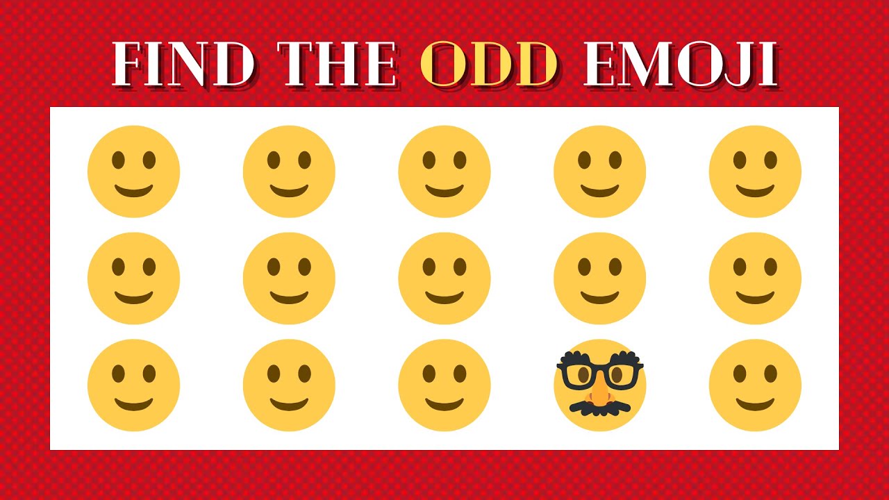 Find the odd emoji #16