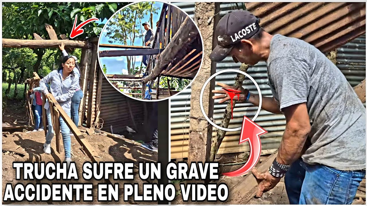 Dios Mio Trajiko Accidente Sufre Trucha a Media Botada de la Casa/No paraba de s4ngrar 😨