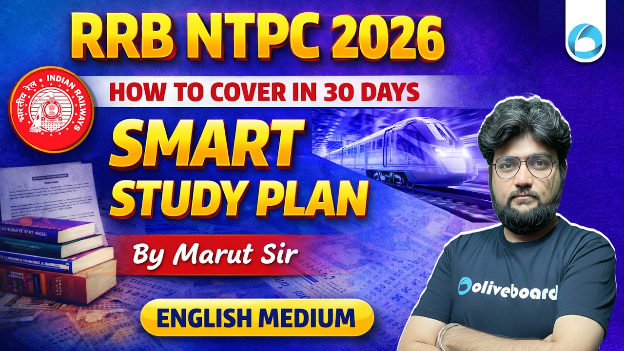 RRB NTPC 2026 Strategy | How to Cover Syllabus in 30 Days | Smart Study Plan | English Medium