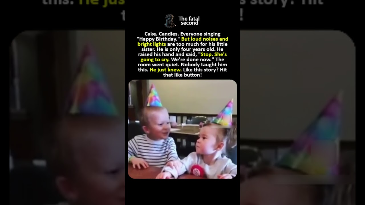4-летний мальчик остановил собственную вечеринку по случаю дня рождения 🎂✋
