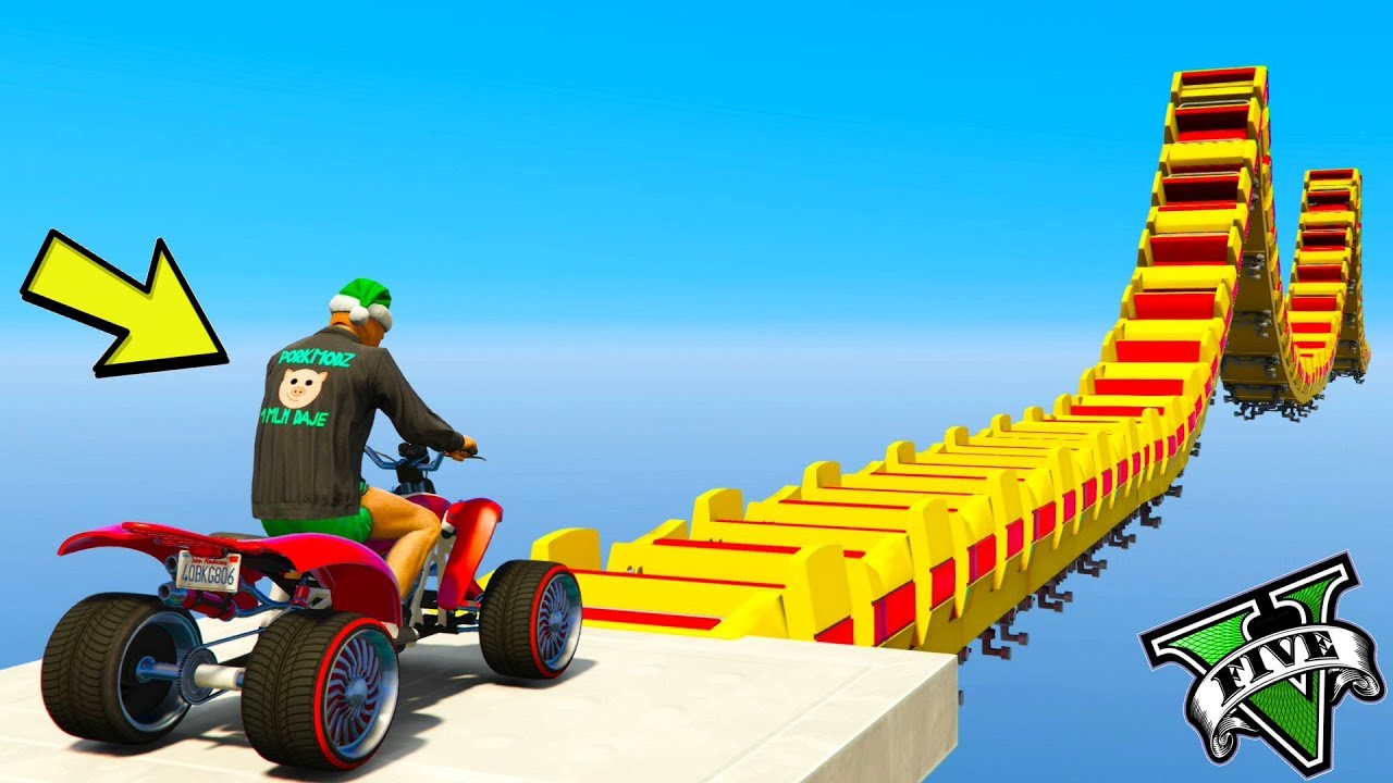 GTA 5 ONLINE 🐷 PARKOUR BLAZER !!! 🐷 GARE PARKOUR 🐷N*611🐷 GTA 5 ITA 🐷 DAJE !!!