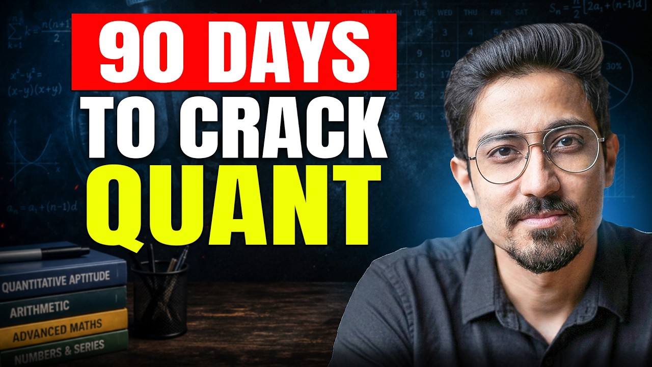 CAT 2026 Quant Preparation: How to prepare in 90 days?