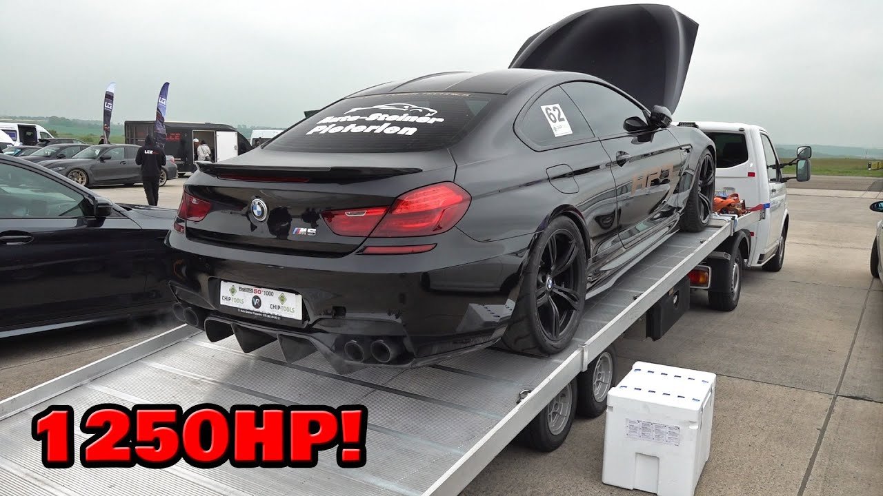 1250HP+ BMW M6 F13 ONE-X HPT 0-328 KM/H DRAG RACING vs 1000HP Cadillac CTS-V