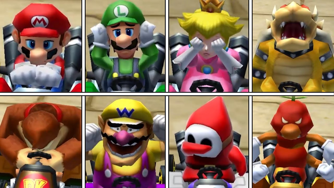 Mario Kart 7  All Losing Animations