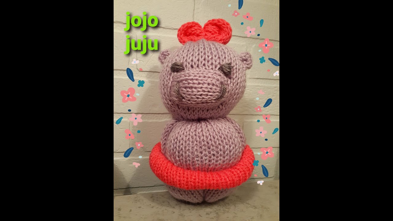 How to make a hippopotamus | knitting machine