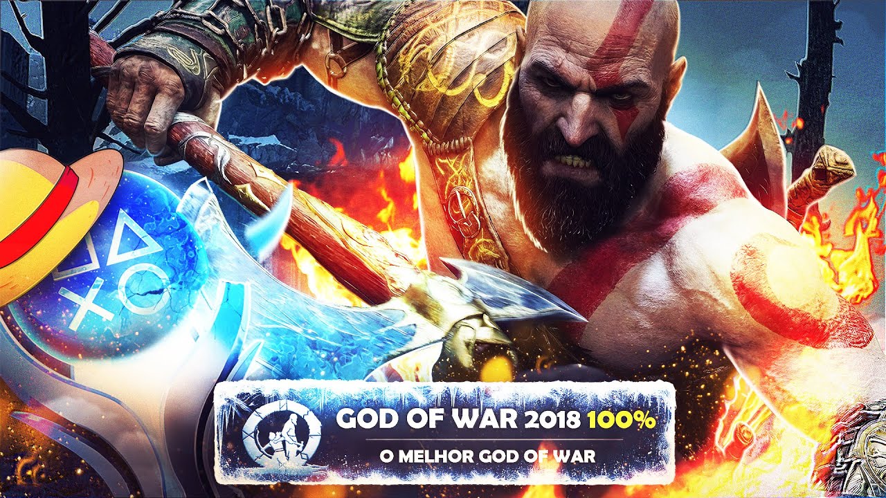 EU FIZ O 100% DO MELHOR GOW DA HISTÓRIA - GOD OF WAR 2018