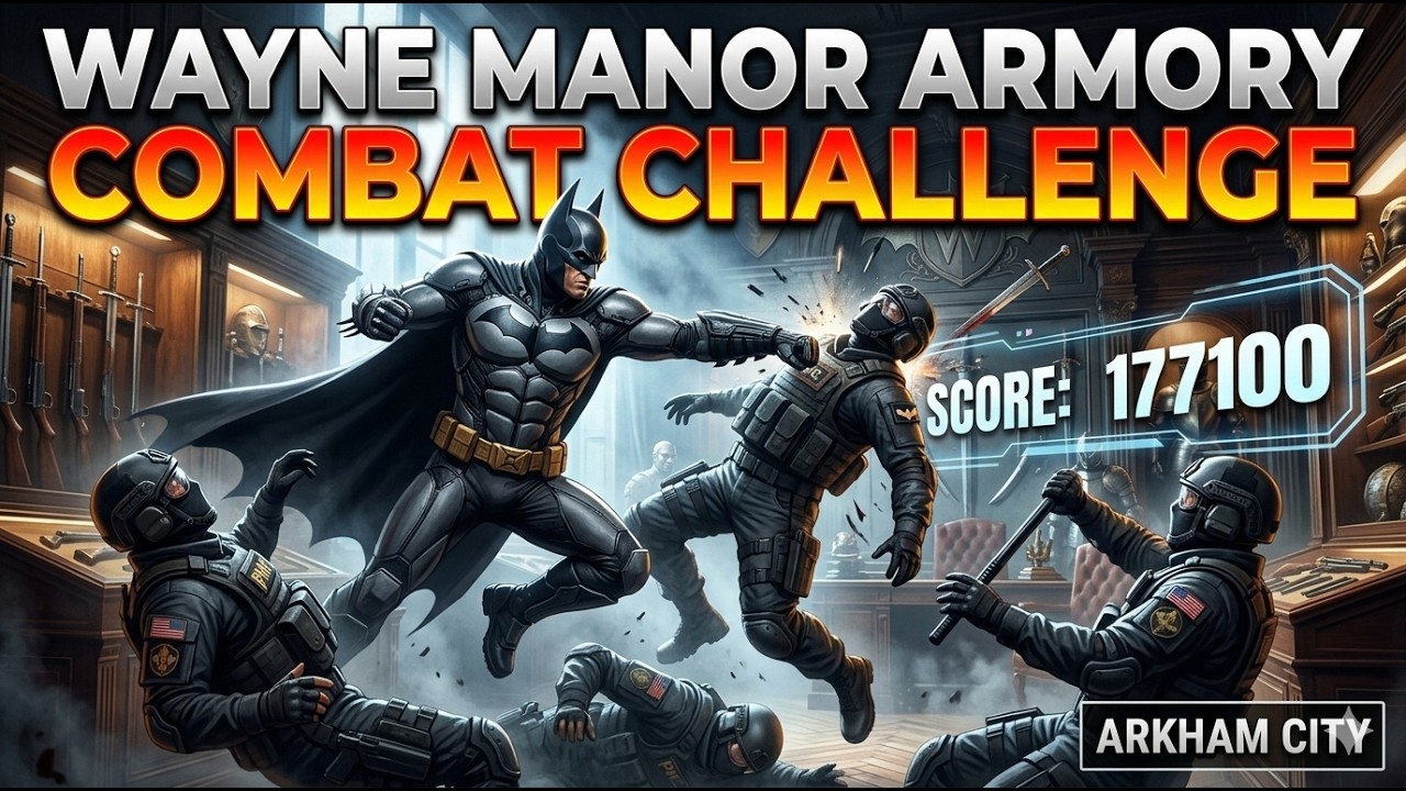 Wayne Manor Armory as Batman Arkham City, Score: 177100